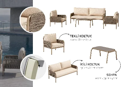 Softline İkili Koltuk 