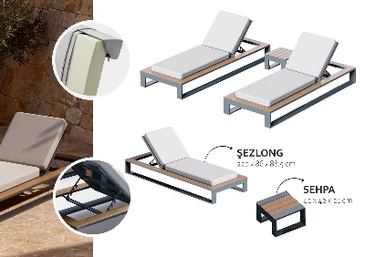 Riventi Poise Şezlong
